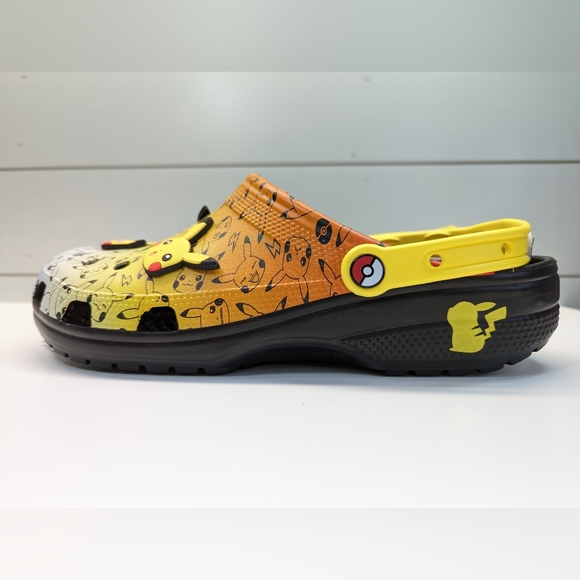 Crocs Pokemon Jibbitzs Pikachu Classic Clog Slip-On Flip Flops Slides Men\'s 12 main image 8